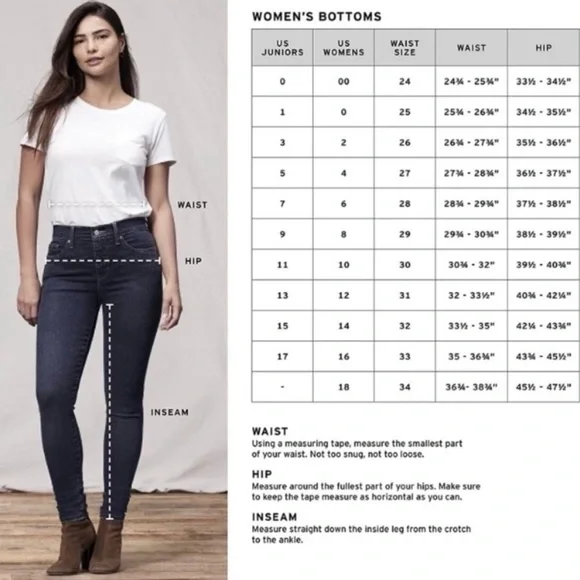 Levi’s W28 (US 8) Ribcage Straight Ankle Women’s Jeans Light Gray Stretch - Picture 9 of 9